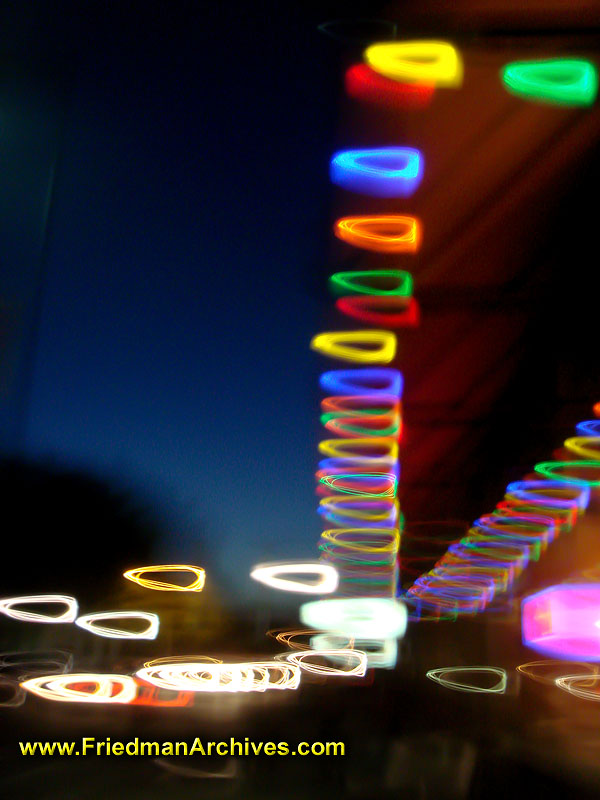 abstract,night,street,dusk,dawn,blue,neon,lights,circles,